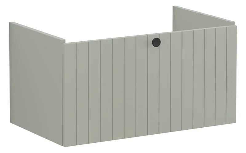 VitrA Waschtischunterschrank Root Groove 77x45x40cm 1 Vollauszug Vintage Grün Mt.