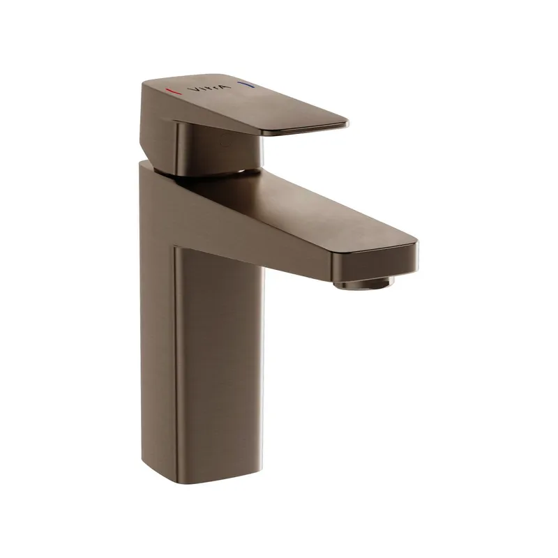 VitrA Einheb.-Waschtischmischer Root Square h: 175 mm Einlochmontage Nickel gebürst.