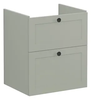 VitrA Waschtischunterschrank Root Classic 57x45x65cm 2 Vollauszüge Vintage Grün Mt