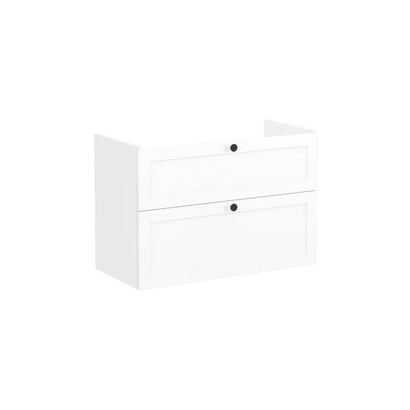VitrA Waschtischunterschrank Root Classic 97x45x65cm 2 Vollauszüge Weiß Matt