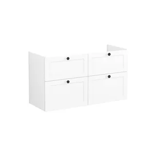 VitrA Waschtischunterschrank Root Classic 117x45x65cm 4 Vollauszüge Weiß Matt