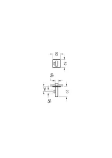 VitrA Wandanschlussbogen Root Square Brauseabgang G1/2" Nickel gebürstet – Bild 2