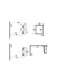 VitrA Waschtisch Compact ArchiPlan 45x39 cm ohne Hahnloch mit Überlauf Weiß Hochgla. – Bild 2