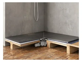 SD barr-frei Dusche Level 18 Abl. Viega 1200x1200x18 mm Abl.mittig – Bild 4
