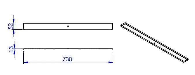 SD Fliesenmulde LINE TECE 750, Nr. 48268