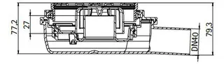 SD Ablauf für PLAN KESSEL R DN 40 waagerecht reversibel, Nr. 487511 – Bild 2