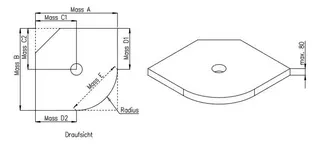 SD U-BauEL für barr-frei DU Abl. KESSEL bis 1,45 qm Freiform bis 80 mm – Bild 2