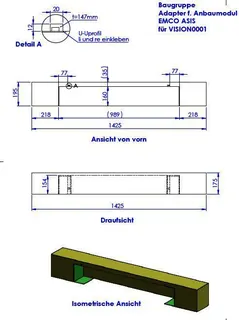 SD Emco Ablagemodul Waschtisch halbho 1200x1670x175 – Bild 2