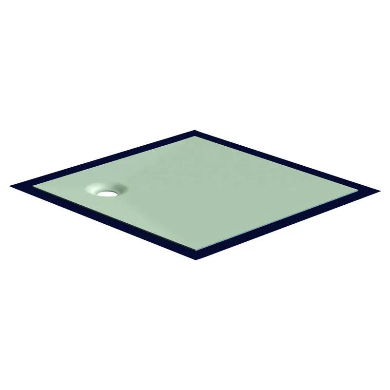 SD barr-frei Dusche Mineraloberfl. 001 800x800 mm, Ablaufpos. 230/230 mm