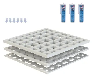 SD U-BauEL für Plan Plus QuadroU 1000x1000x20/30/40 mm