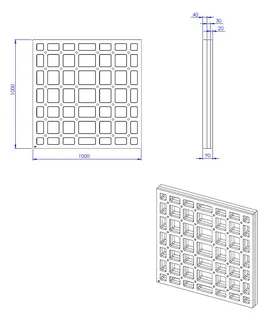 SD U-BauEL für Plan Plus QuadroU 1000x1000x20/30/40 mm – Bild 2