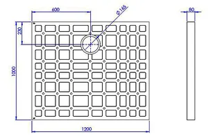 SD U-BauEL für Plan Plus QuadroU 1200x1000x80 mm – Bild 2