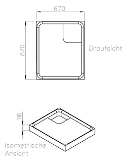 SD Wt KA/Be superflach 700x900x25 – Bild 2