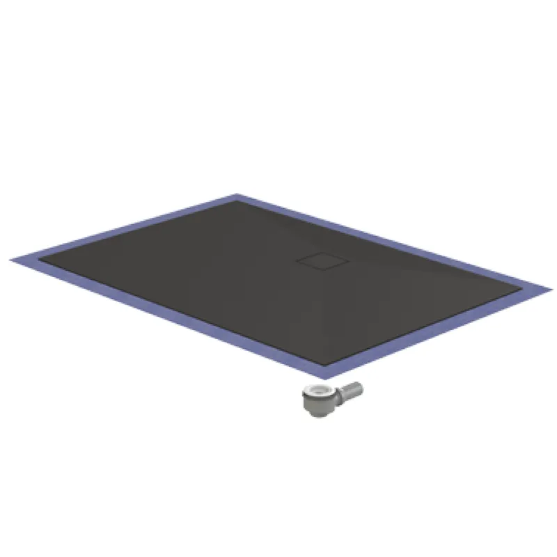 SD barr-frei Dusche Mineral 005 Quadrato 1500x800 mm, Ablaufpos. 750/230 mm