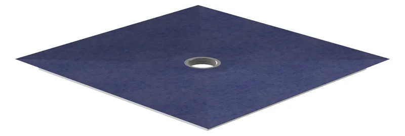 SD barr-frei Dusche PLAN Abl. KESSEL R 800x800x40 Abl.mittig