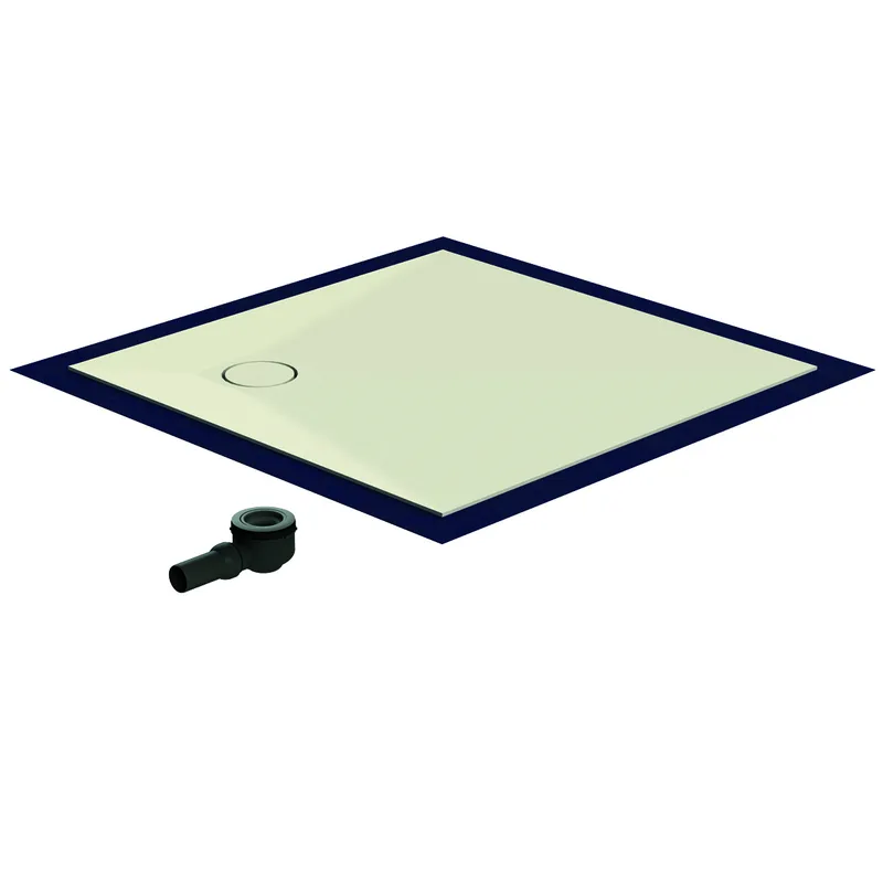 SD barr-frei Dusche Mineral. 001 Round 800x800 mm, Ablaufpos. 230/230 mm