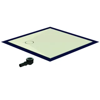 SD barr-frei Dusche Mineral. 001 Round 800x800 mm, Ablaufpos. 230/230 mm – Bild 1