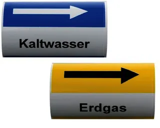 FL Kennzeichnungsaufkleber Druckluft PE grau