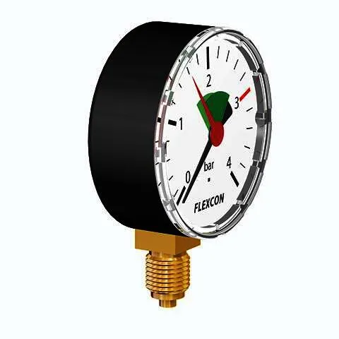 FL Manometer radial 63 mm 3/8 2,5 bar