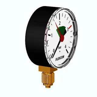 FL Manometer radial 63 mm 3/8 2,5 bar