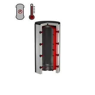 FL Pufferspeicher FlexTherm PS 1200 L außen pulverbeschichtet, innen unbesch.