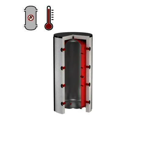 FL Pufferspeicher FlexTherm PS 1800 L außen pulverbeschichtet, innen unbesch.
