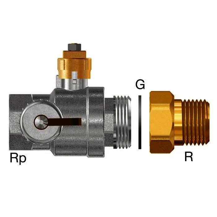 FL Kappenkugelhahn DN25, 2 Stk 120C, f.Flamcomat Grundbehälter FG