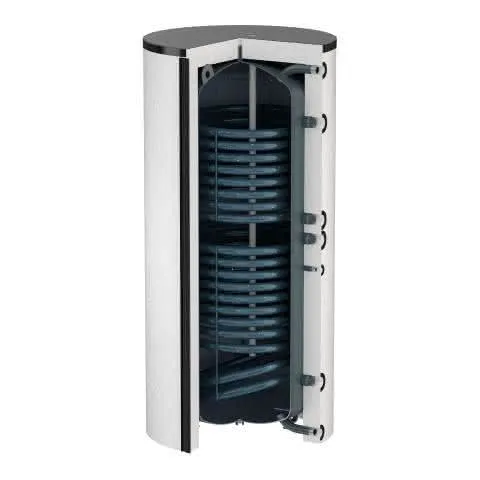 FL Standspeicher FlexTherm Duo Solar 750 L, weiß emailliert, Vlies-Isolierung