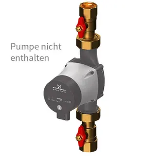 FL Pumpenabsperrset B, 1" mit Schwerkraftbremse und Luftschleuse