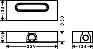 Hansgrohe GK Duschrinnen AXOR uBox universal Ablaufgehäuse für Standardinstallation – Bild 4