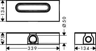 Hansgrohe GK Duschrinnen AXOR uBox universal Ablaufgehäuse für Standardinstallation – Bild 5