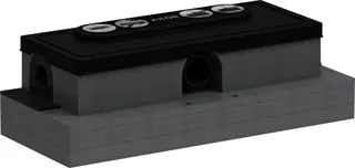 HG GK Duschrinnen AXOR uBox universal Ablaufgehäuse für flache Installation