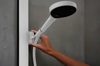 Hansgrohe Showerpipe Rainfinity 350 mit Kopfbrause 360 mattweiß – Bild 5