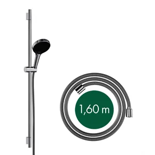 Hansgrohe Brauseset Rainfinity 130 3jet Unica S Puro 900mm Push Schieber chrom – Bild 3
