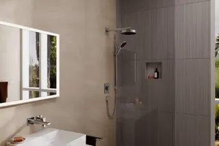 Hansgrohe Kopfbrause Rainfinity 250 1jet Deckenmontage chrom – Bild 2