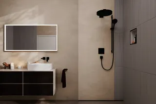 Hansgrohe Kopfbrause Rainfinity 360 1jet Deckenmontage mattschwarz – Bild 3