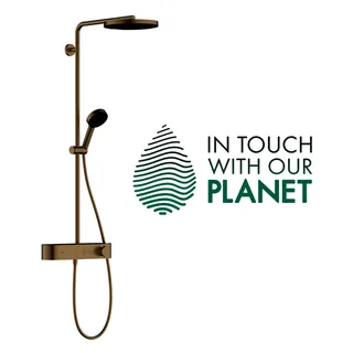 Hansgrohe Showerpipe Pulsify S 260 1j EcoSmart mit Brausethermostat Aufputz BBR – Bild 3