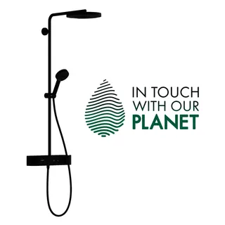Hansgrohe Showerpipe Pulsify S 260 1j EcoSmart mit Brausethermostat Aufputz MSW – Bild 3