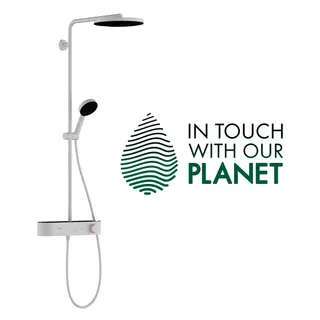 Hansgrohe Showerpipe Pulsify S 260 1j EcoSmart mit Brausethermostat Aufputz MW – Bild 3