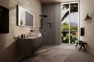 Hansgrohe Kopfbrause Rainfinity 360 1jet Deckenmontage mattschwarz – Bild 2