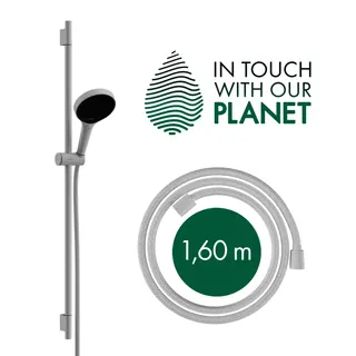 Hansgrohe Brauseset Rainfinity 130 3j EcoSmart Unica S Puro 900mm Push Schieber MW – Bild 3