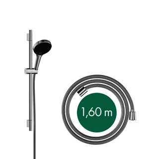 Hansgrohe Brauseset Rainfinity 130 3jet Unica S Puro 650mm Push Schieber chrom – Bild 3