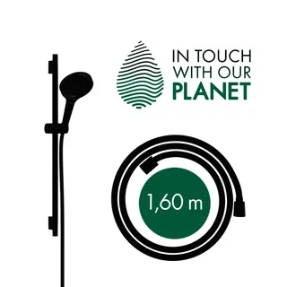 Hansgrohe Brauseset Rainfinity 130 3j EcoSmart Unica S Puro 650mm Push Schieber MSW – Bild 3