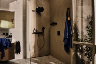 Hansgrohe Schlauchanschluss Rainfinity Porter 500 mattschwarz mit Ablage R – Bild 5