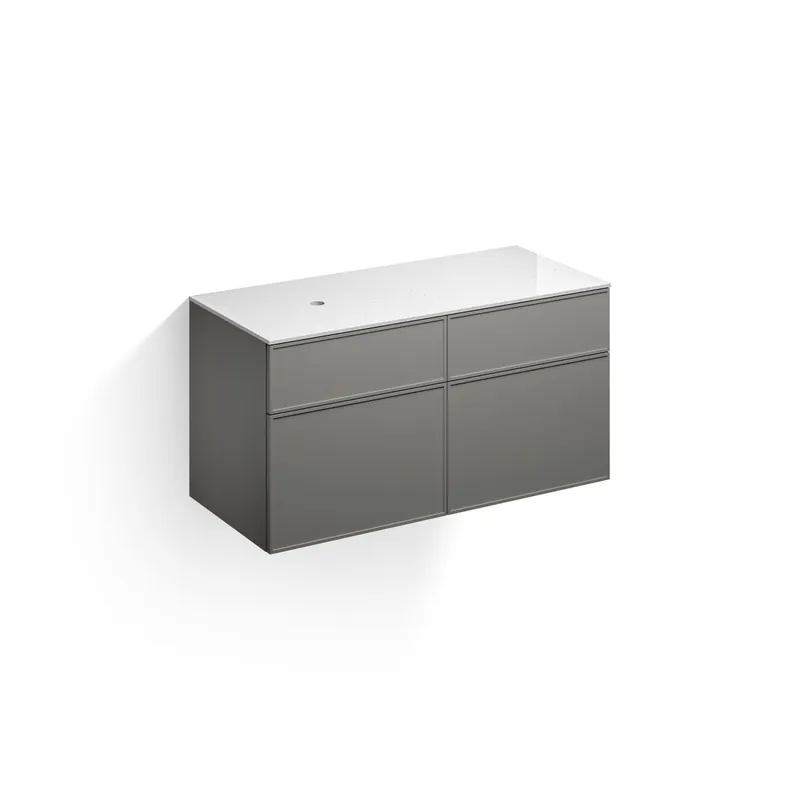 Alape Möbelmodul Arkta 6017137 1200x600 Snow/Quarzgrau