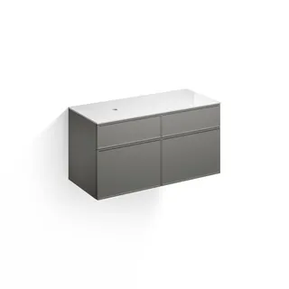 Alape Möbelmodul Arkta 6017137 1200x600 Snow/Quarzgrau – Bild 1