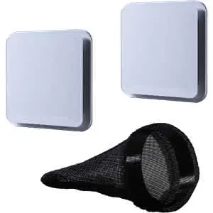 Pluggit Zu- und Abluft Frontblende PluggPlan (1 St. = 2 Blenden, 1 Filter) – Bild 2