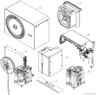 BOSCH Monoblock-Außeneinheit AW 4 OR-S Baureihe CS5800/6800i AW, 800x1100x550 – Bild 2
