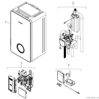 BOSCH Luft/Wasser-Wärmepumpe Compress CS6800iAW 12 E Inneneinh. wandhängend – Bild 3