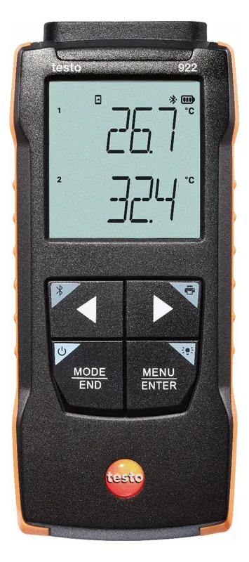 Testo 922 - DifferenzTemperaturmessgerät für TE Typ K mit App-Anbindung